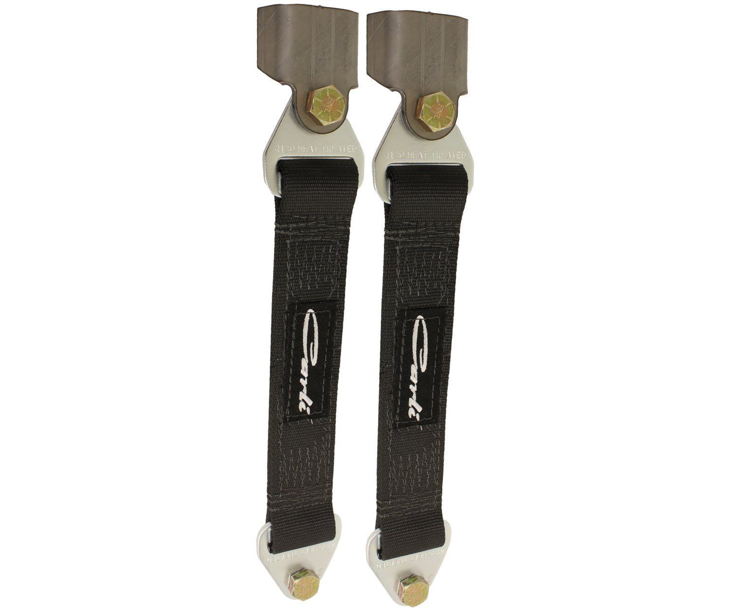 2023-2024 Ford F250/350 Carli Suspension Fabricated Radius Arms for 5.5" Lift Display of included Limit Straps