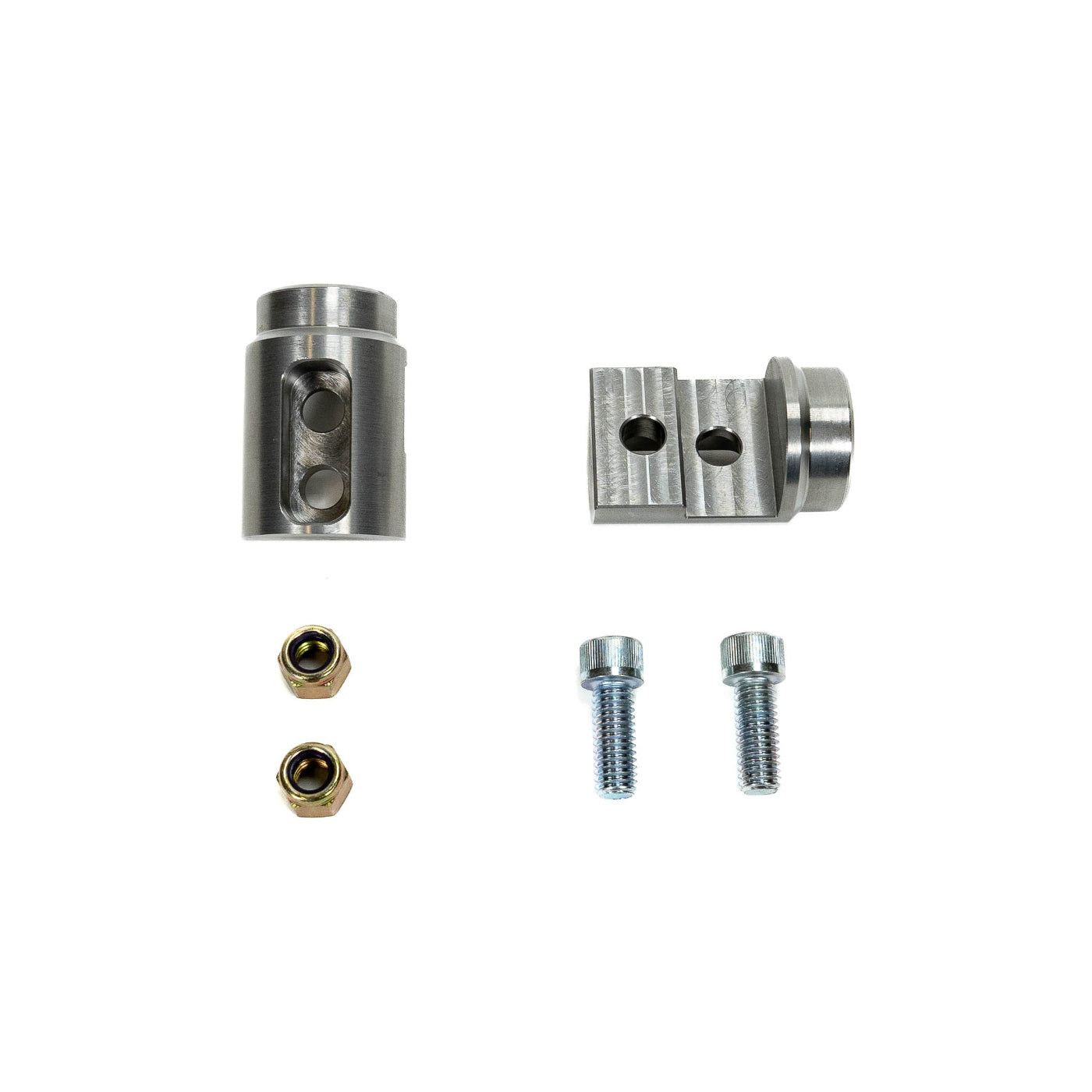 SDHQ Built 1.50" x 0.95" 4130 Billet Tube Clamp display of included parts