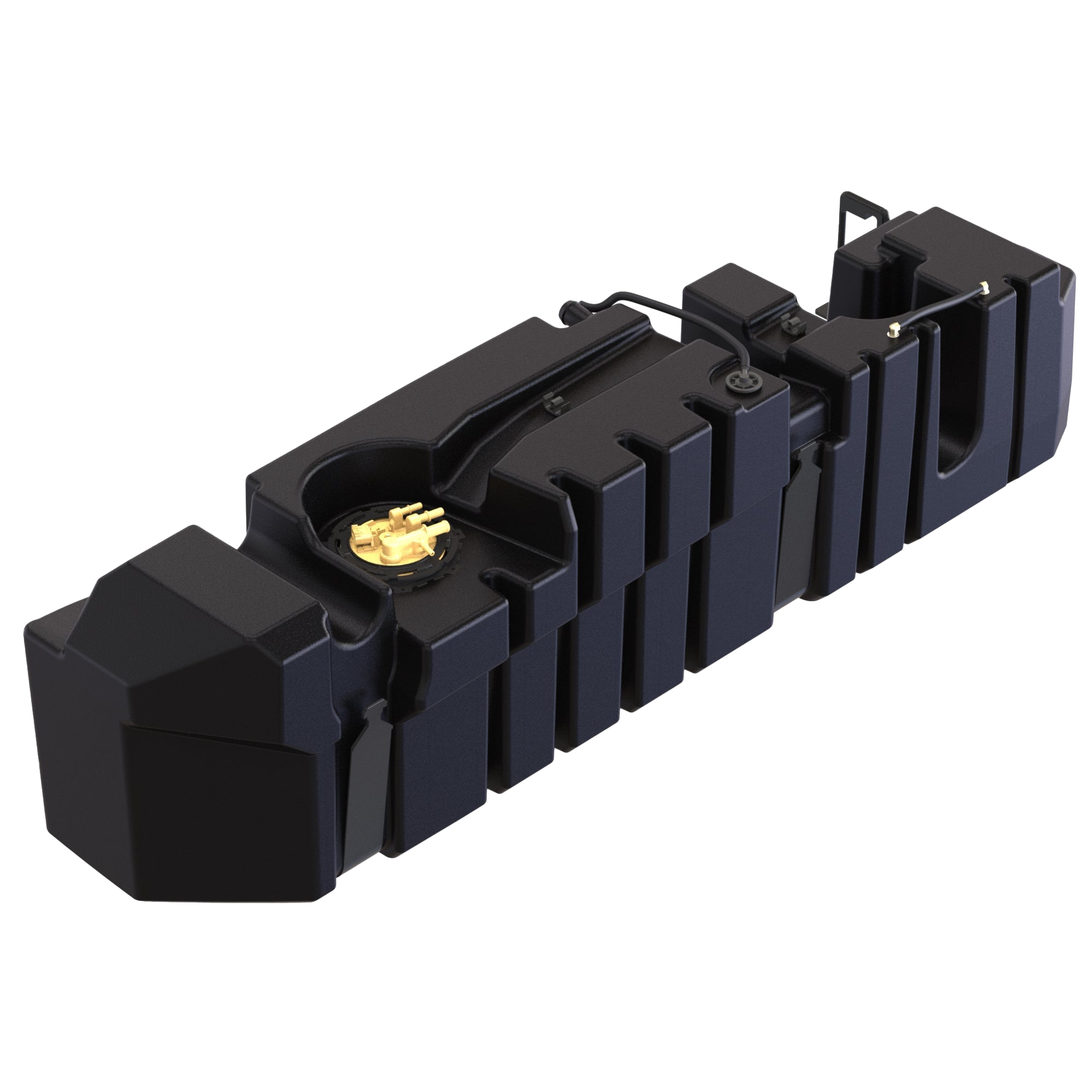 S&B 60 Gallon Replacement Fuel Tank for 2020-2023 Chevy Silverado/GMC Sierra 2500 3500 Crew Cab Long Bed Front View