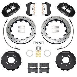 Forged Narrow Superlite 6R Big Brake Front Brake Kit (Hat) Drilled/Slotted Skyline R33 | 17" Wheel Diameter Minimum