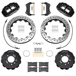 Forged Narrow Superlite 6R Big Brake Front Brake Kit (Hat) Drilled/Slotted Skyline R33/R34 | 17" Wheel Diameter Minimum