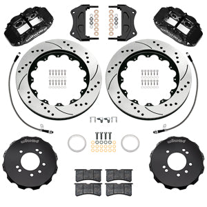 Forged Narrow Superlite 6R Big Brake Front Brake Kit (Hat) Drilled/Slotted Skyline R33/R34 | 18" Wheel Diameter Minimum