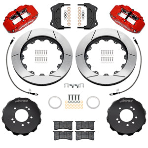 Forged Narrow Superlite 6R Big Brake Front Brake Kit (Hat) RED Skyline R33/R34 | 18" Wheel Diameter Minimum