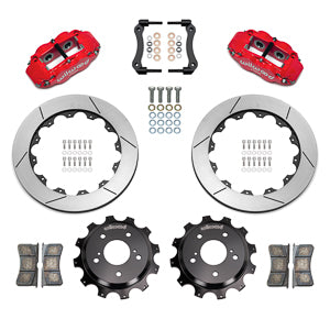 Forged Narrow Superlite 4R Big Brake Rear Brake Kit For OE Parking Brake RED Skyline R33/R34 | 17" Wheel Diameter Minimum