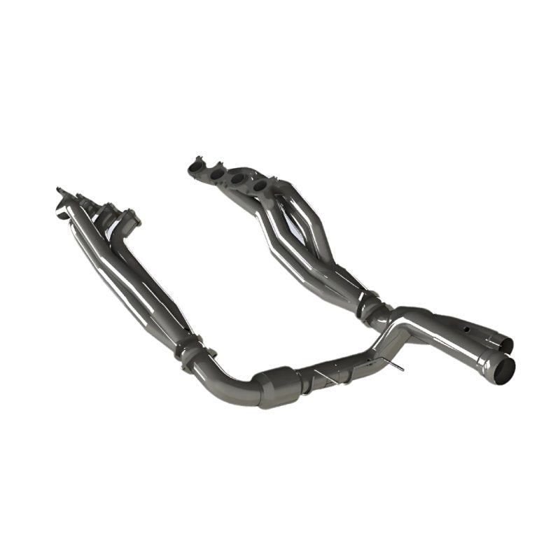 2022+ Raptor R 2" Headers 5.2L 4V w/ H/O Green Catted Connections Front View