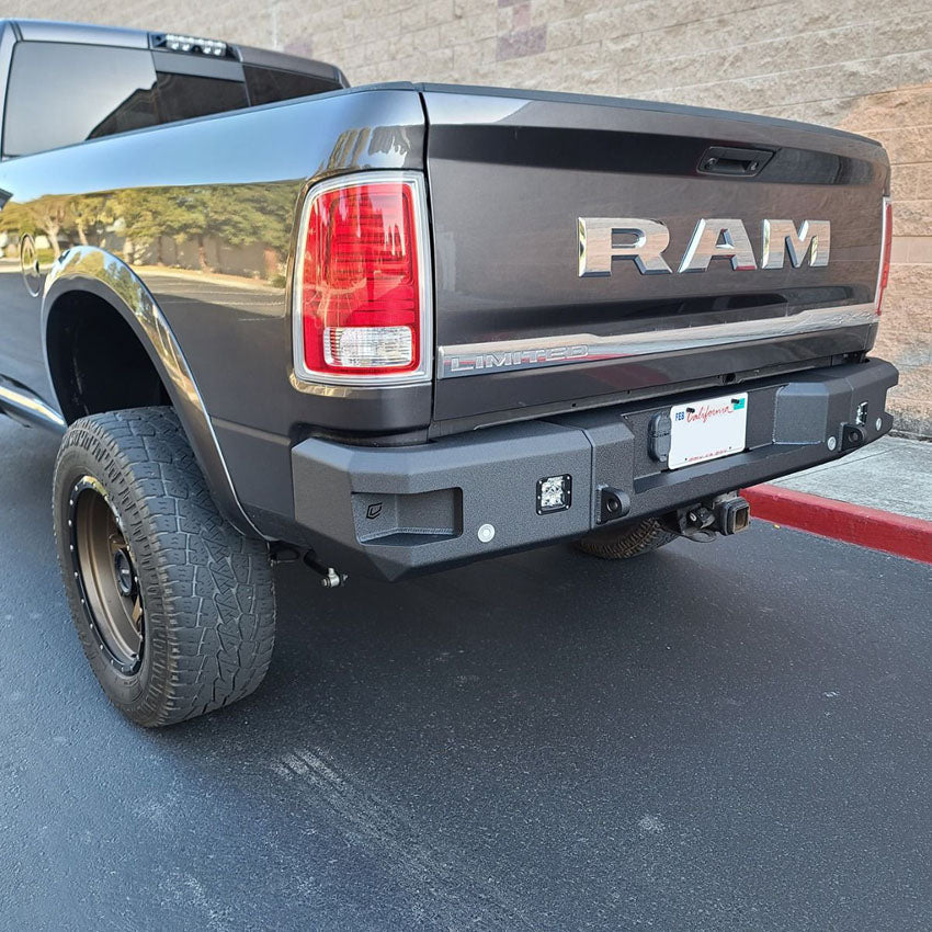 2010-2018 RAM 2500/3500 ATTITUDE SERIES REAR BUMPER Front View