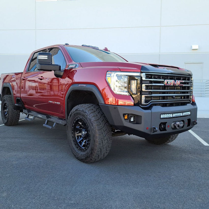2020-2023 GMC SIERRA 2500/3500 ATTITUDE FRONT WINCH BUMPER Front View
