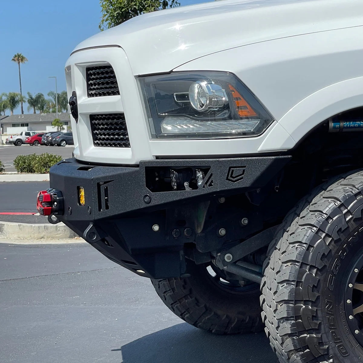 2010-2018 RAM 2500/3500 OCTANE SERIES FRONT WINCH BUMPER Front View