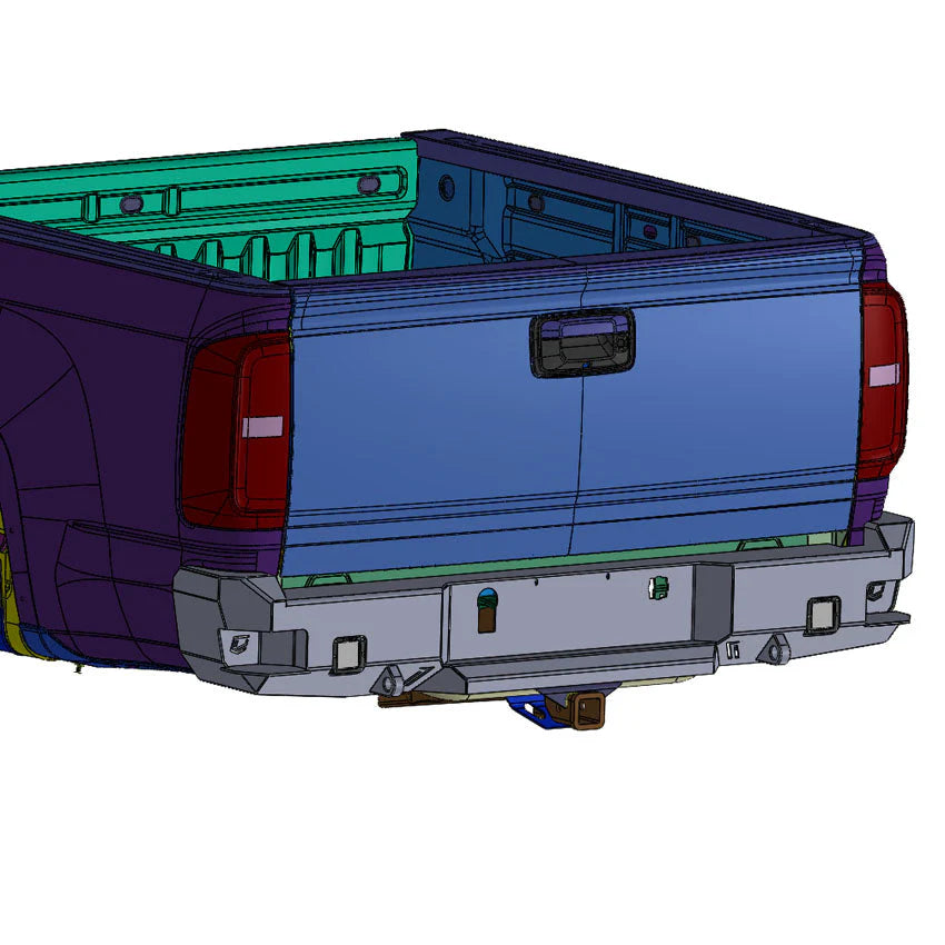 2015-2020 CHEVY COLORADO / ZR2 / GMC CANYON OCTANE REAR BUMPER Front View