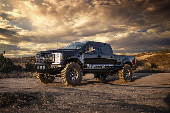 ICON 2023-2025 Ford F-250/F-350 Super Duty 4WD, Gas, 4.5" Lift, Stage 8 Suspension System w/ Radius Arms
