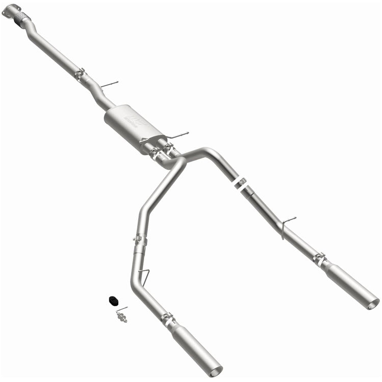 MagnaFlow Street Series Cat-Back Performance Exhaust System 16741 Front View