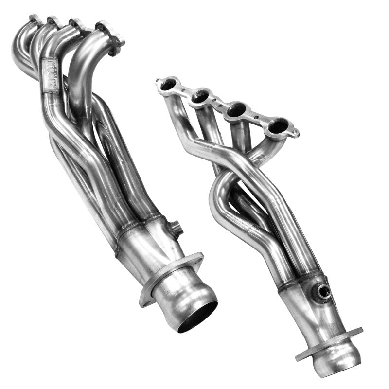 1-7/8" Stainless Headers. 1999-2013 GM 1/2 Ton Truck/2000-2013 SUV. Front View