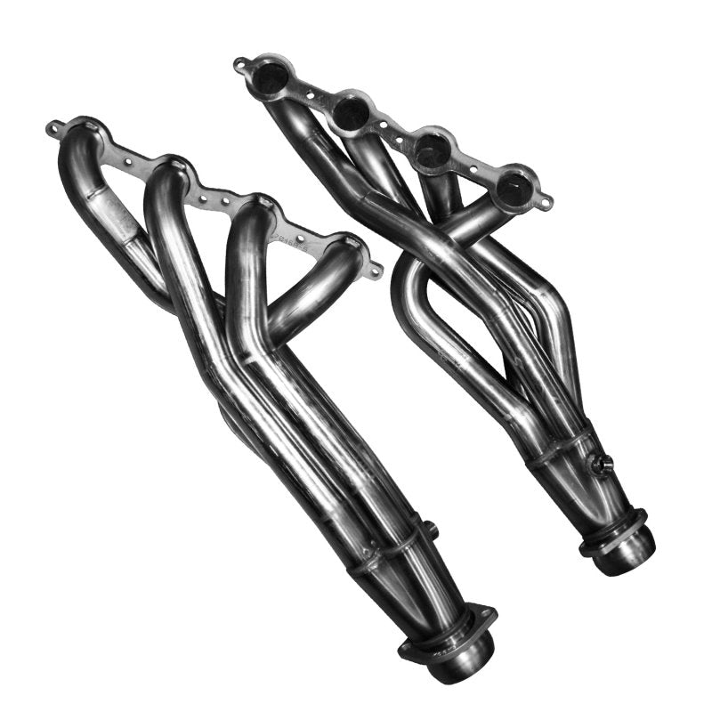 1-7/8" Stainless Headers. 1999-2013 GM 1/2 Ton Truck/2000-2013 SUV. Front View