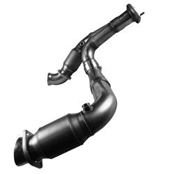 1-7/8" Header and GREEN Connection Kit. 2007-2008 GM 1500 Series 4.8L/5.3L/6.0L Front View