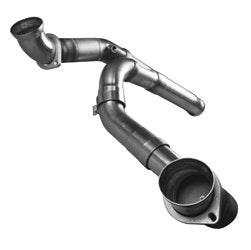 3" SS Competition Only Y-Pipe. 2009-2013 GM Truck 4.8L/5.3L. Connects to OEM. Front View