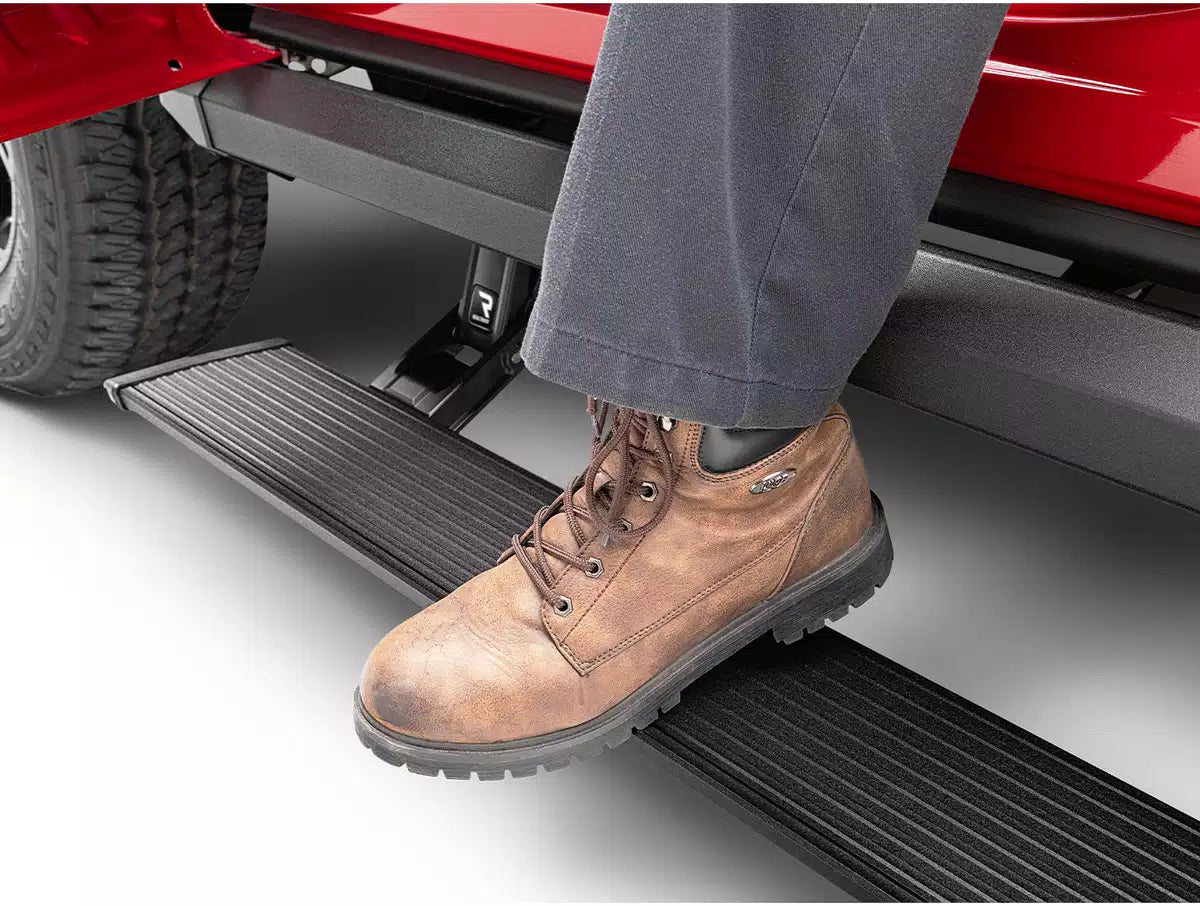 AMP Research 2007-2017 Toyota Tundra Extended Crew Cab (Plug N Play) PowerStep XL Front View