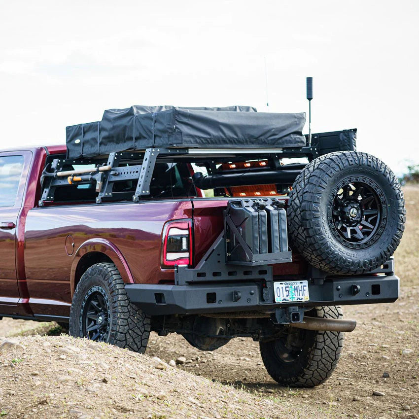 2010-2025 RAM 2500/3500 HIGH CLEARANCE DUAL SWING OUT REAR BUMPER Front View