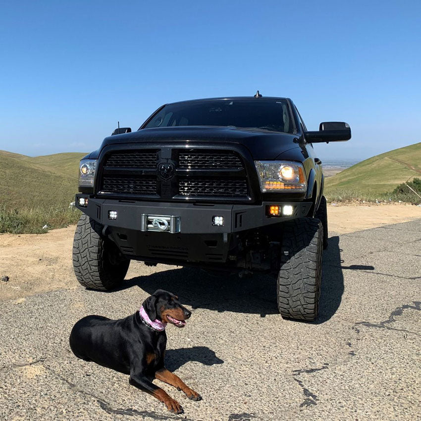 2010-2018 RAM 2500/3500 OCTANE SERIES FRONT WINCH BUMPER Front View