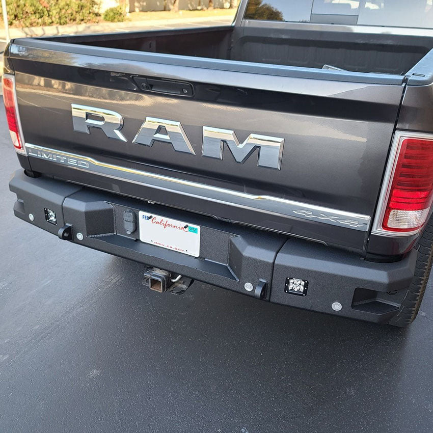 2010-2018 RAM 2500/3500 ATTITUDE SERIES REAR BUMPER Front View