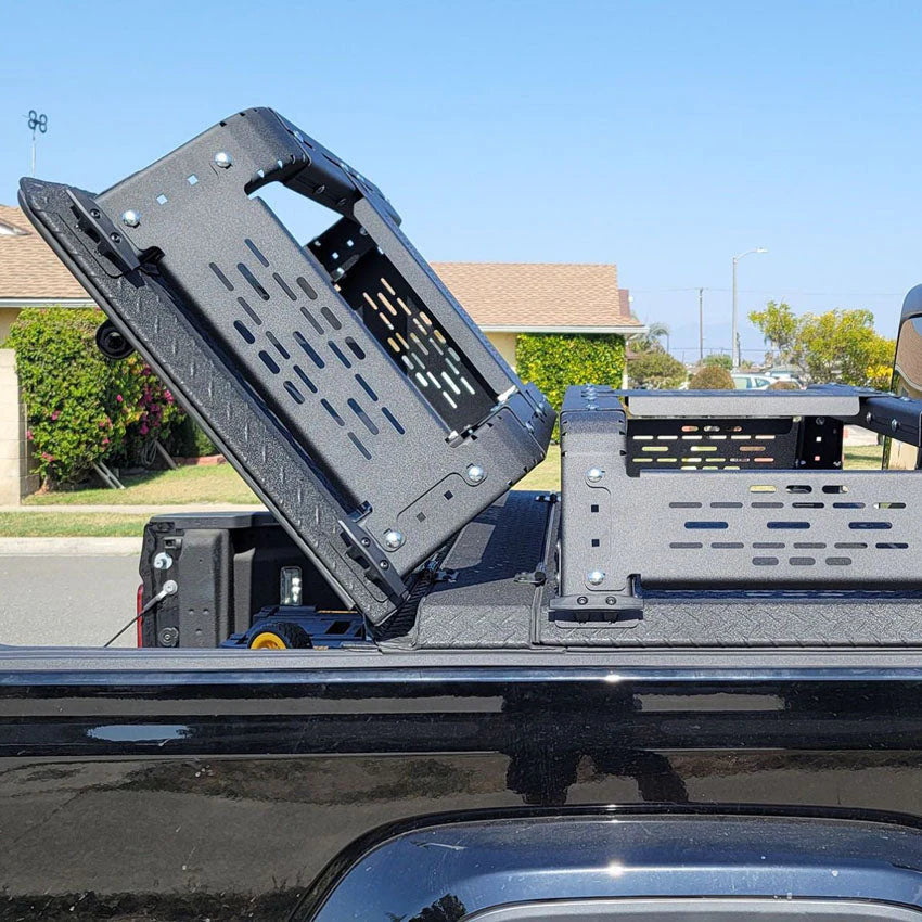 THORAX BED RACK SYSTEM- FITS DIAMOND BACK COVERS 2020-2022 JEEP GLADIATOR Front View