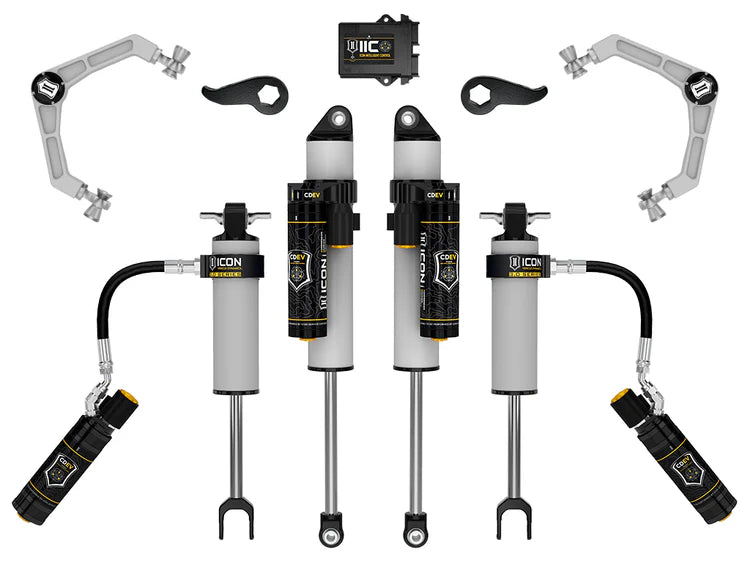 ICON 2020-2026 Chevrolet Silverado/GMC Sierra 2500/3500 HD, 2-3.5" Lift, Stage 3 3.0 Suspension System, Billet