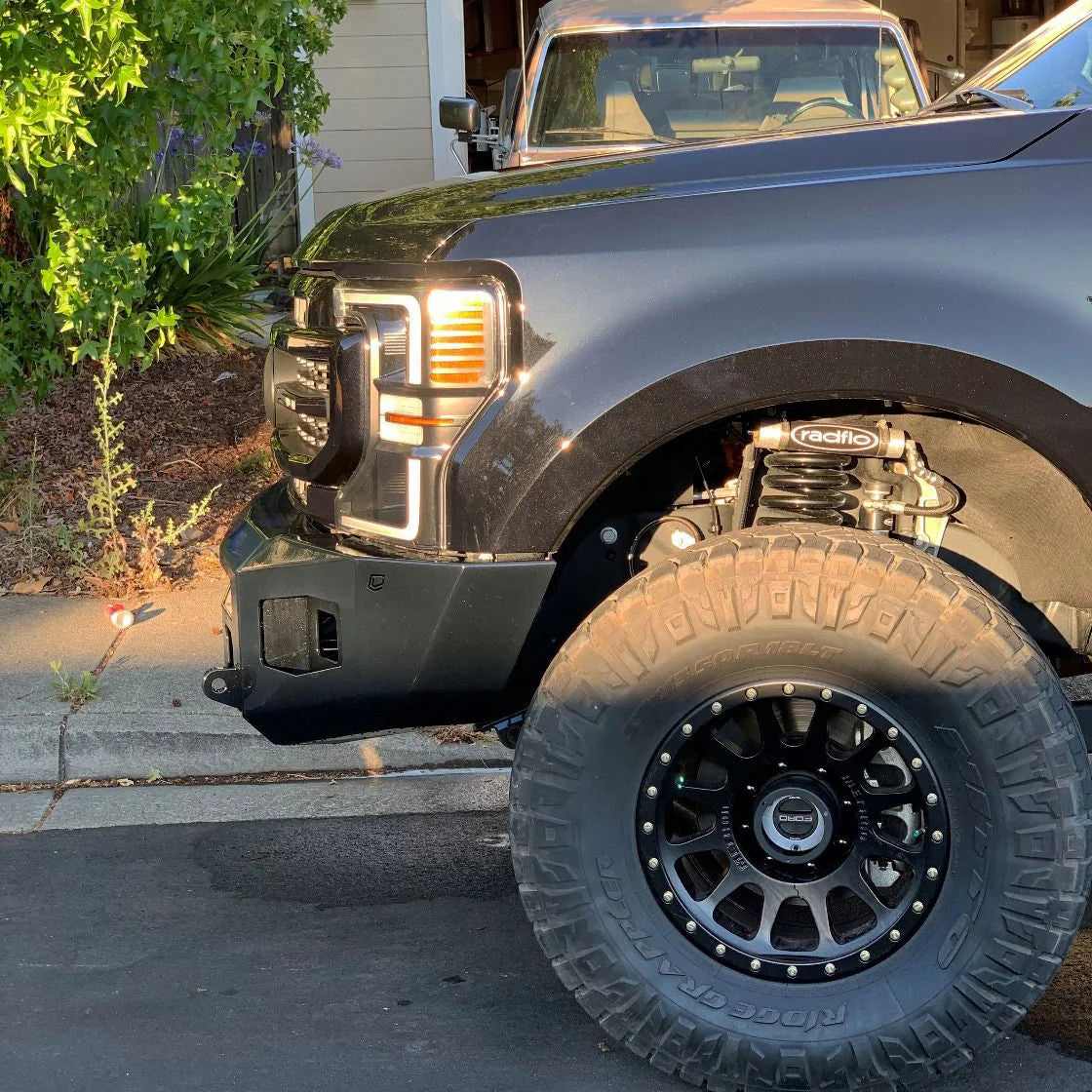 2017-2022 FORD SUPERDUTY F250/F350 ATTITUDE SERIES FRONT WINCH BUMPER Front View