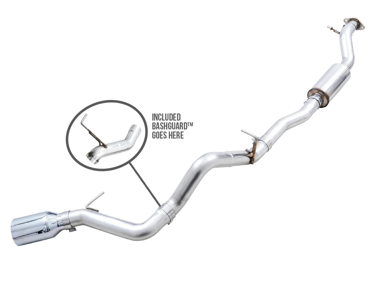 AWE 0FG Catback Exhaust Suite for the Ford Bronco 2.3T / 2.7TT Front View
