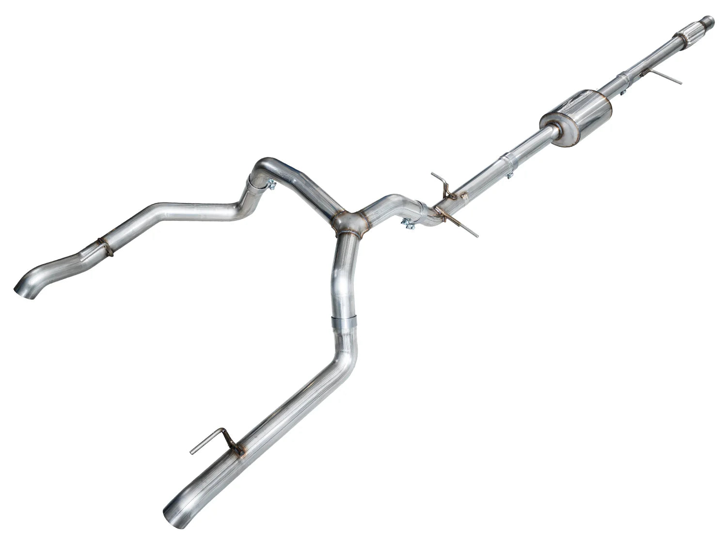 AWE 0FG Exhaust Suite for the 4th Gen Silverado/Sierra 5.3L Front View