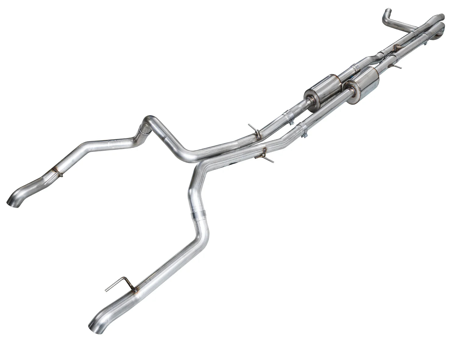 AWE 0FG Exhaust Suite for the 4th Gen Silverado/Sierra 6.2L Front View