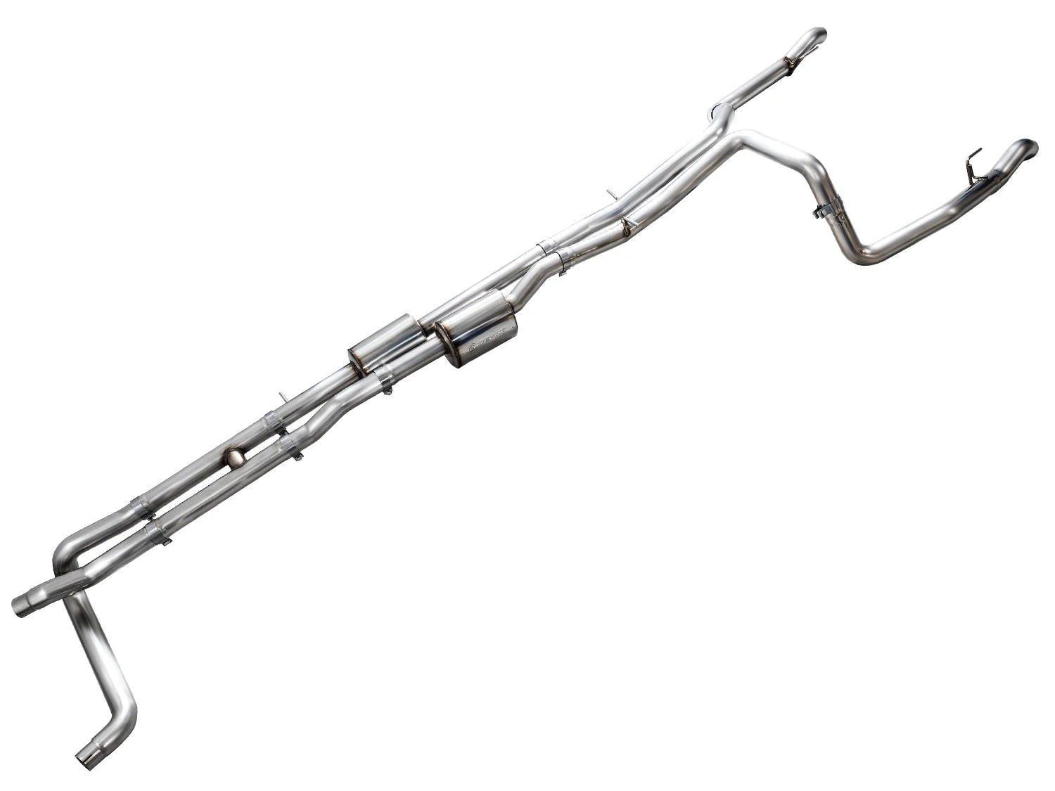 AWE 0FG Exhaust Suite for the 4th Gen Silverado/Sierra 6.2L Front View