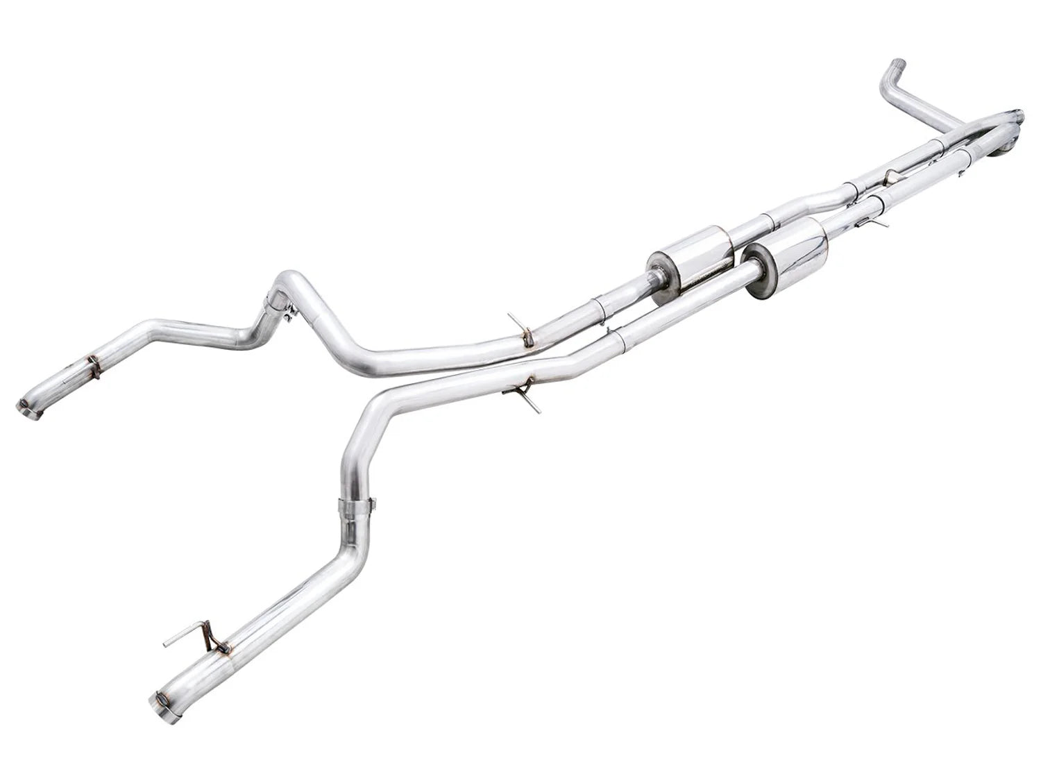 AWE 0FG Exhaust Suite for the 4th Gen Silverado ZR2 / Sierra AT4X Front View