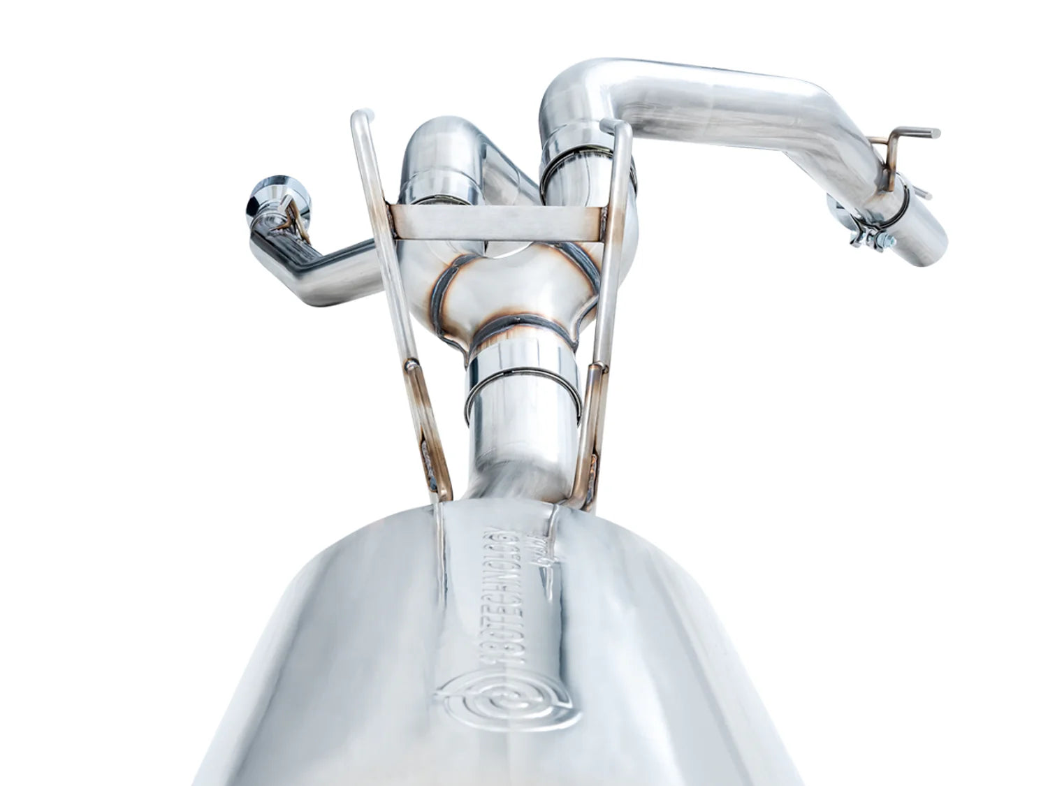 AWE 0FG Exhaust Suite for the 4th Gen RAM 1500 5.7L (with bumper cutouts) Front View