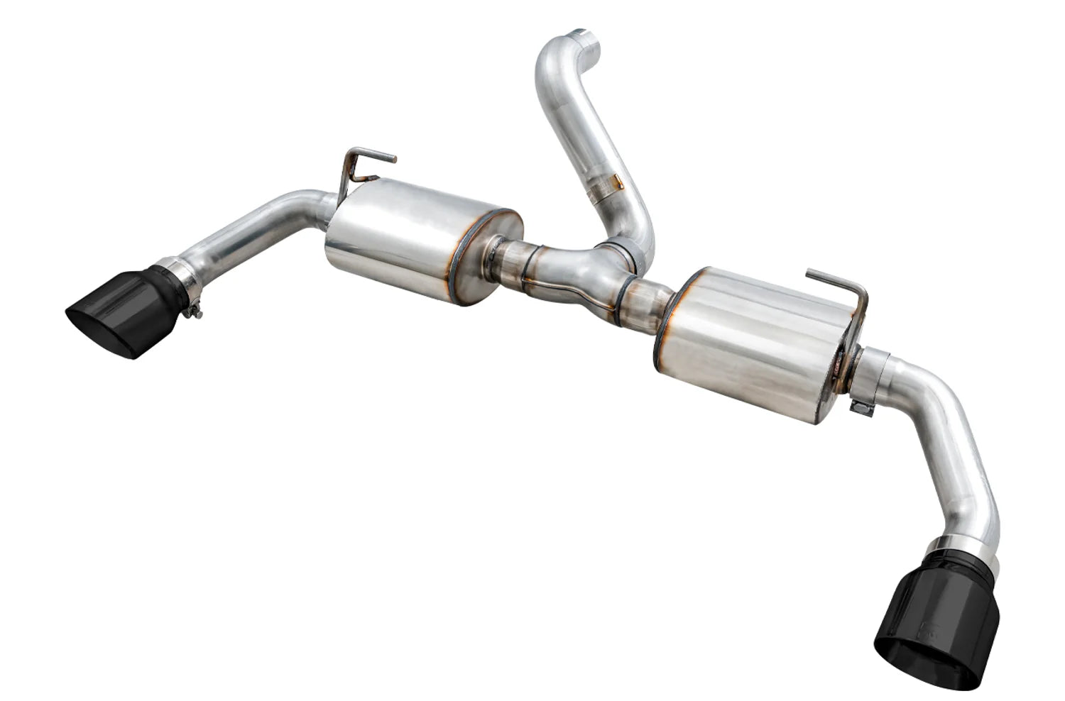AWE Exhaust Suite for the 2.0T Jeep JL/JLU Wrangler Front View