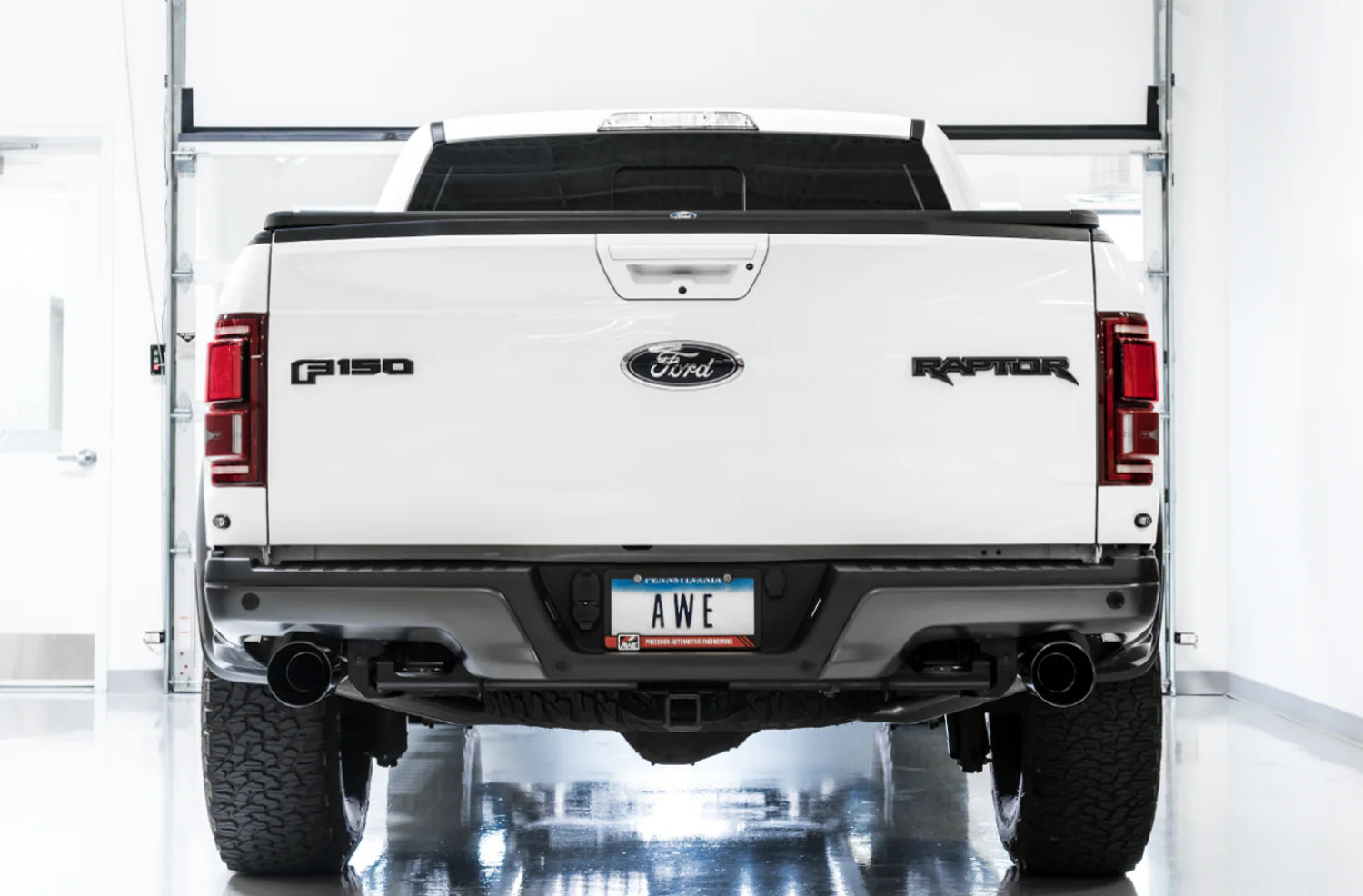 AWE FG Exhaust Suite for the Gen 2 Ford Raptor Front View
