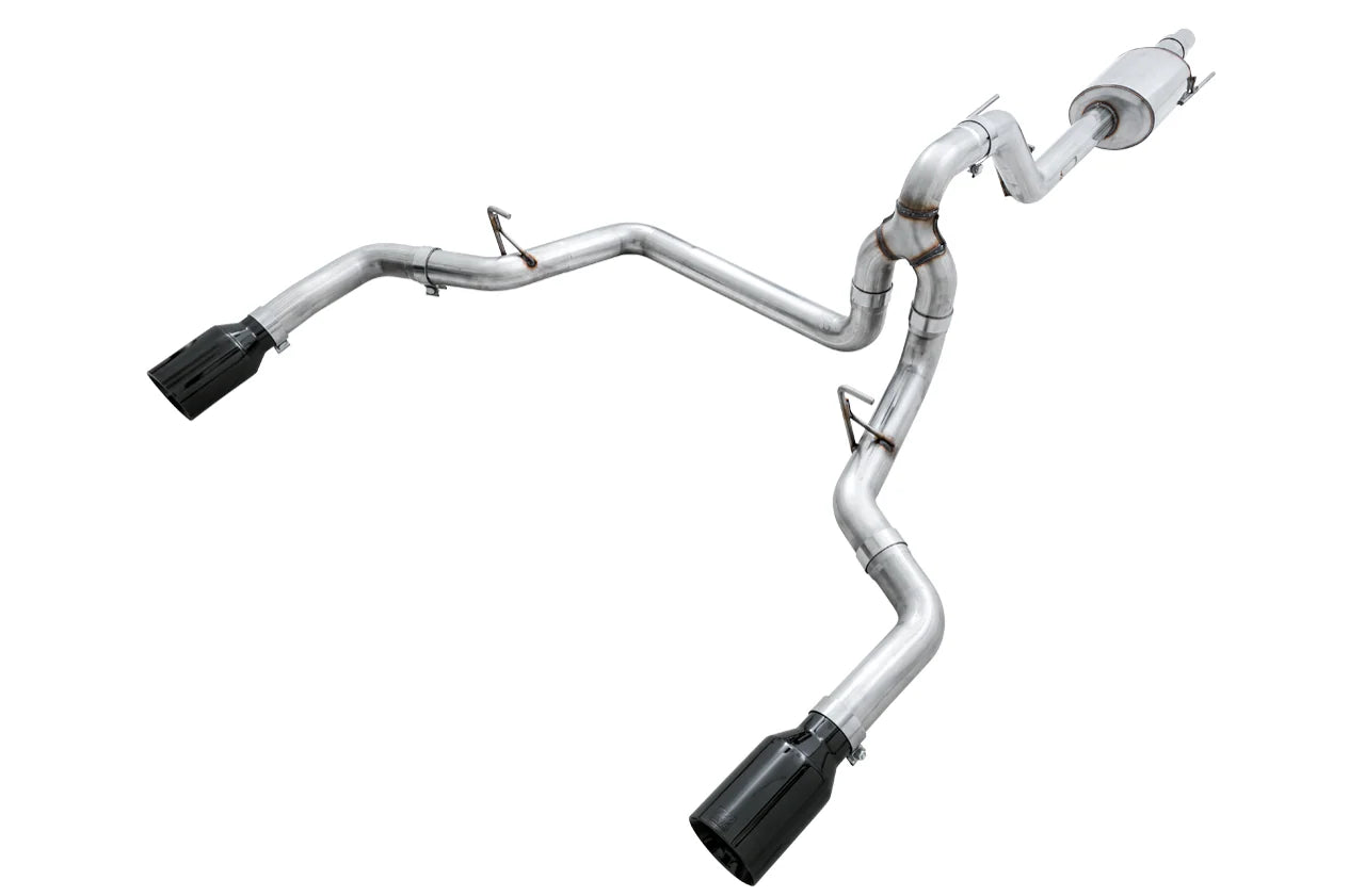 AWE 0FG Exhaust Suite for the '15-'20 Ford F-150 Ecoboost Front View