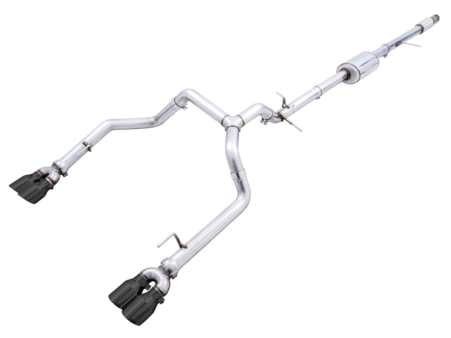 AWE 0FG Exhaust Suite for the 4th Gen Silverado/Sierra 5.3L Front View