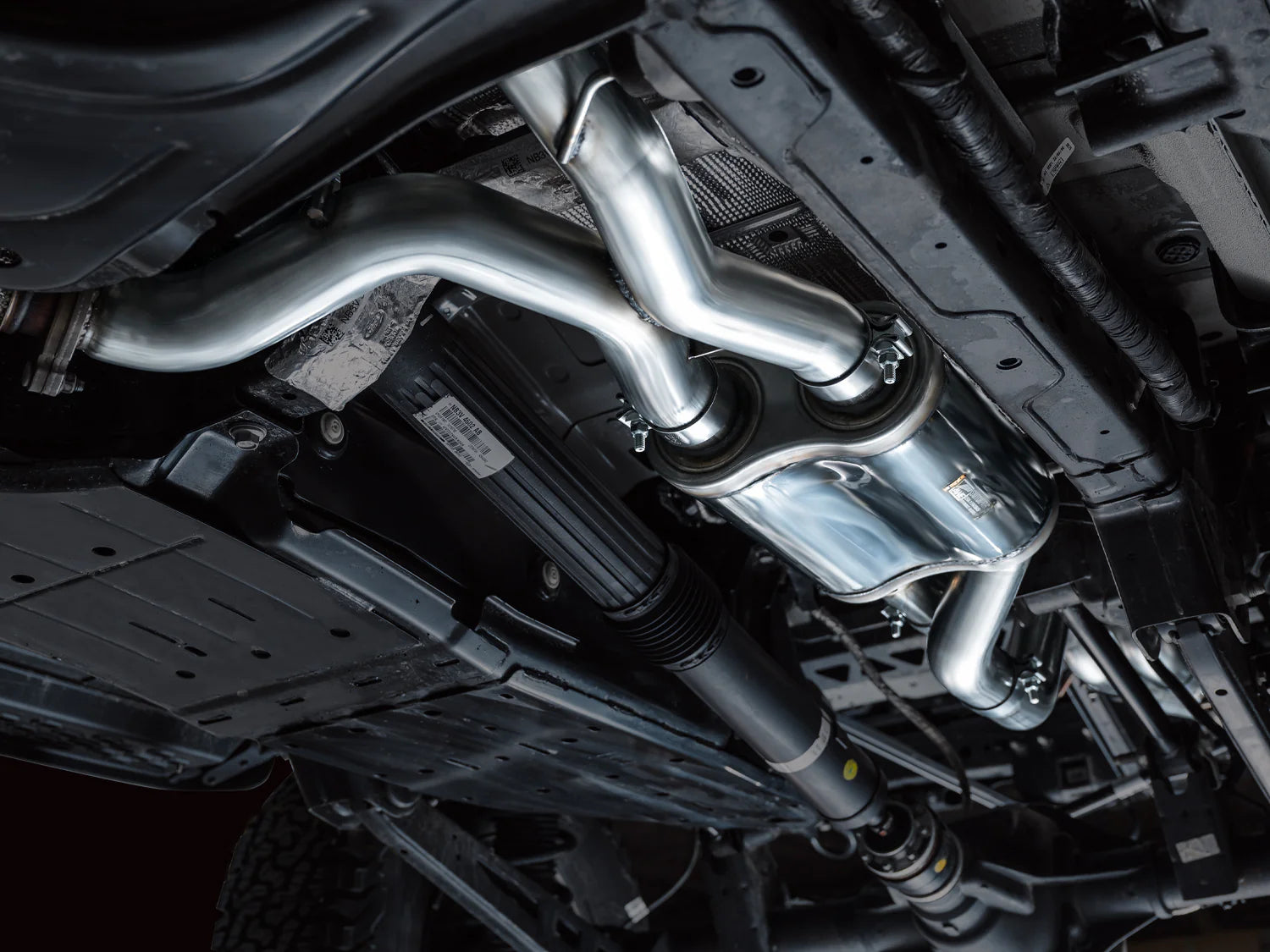 SWITCHPATH EXHAUST FOR THE 22-24 FORD BRONCO RAPTOR Close-up Display on Vehicle