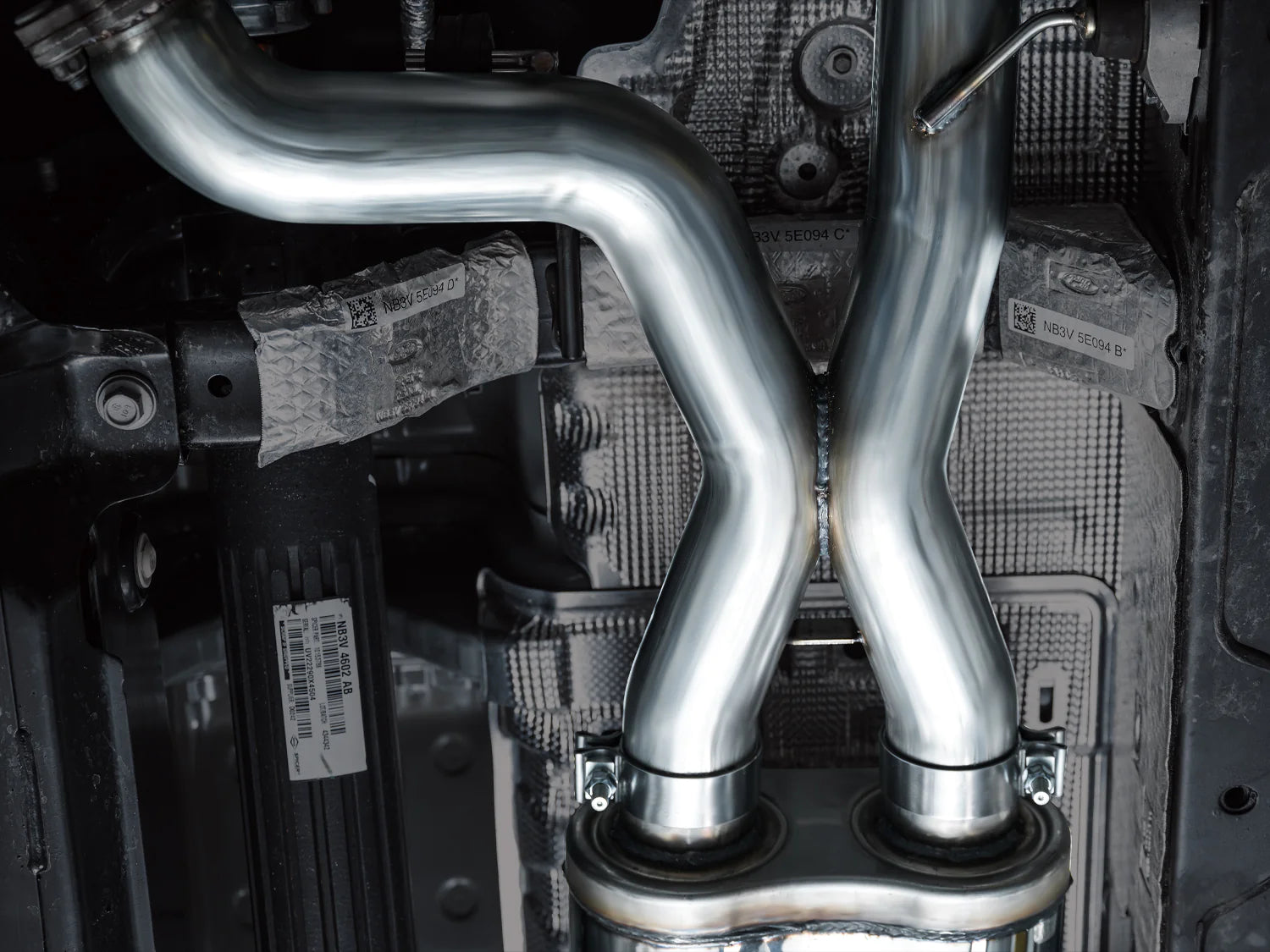SWITCHPATH EXHAUST FOR THE 22-24 FORD BRONCO RAPTOR Close-up Display on Vehicle