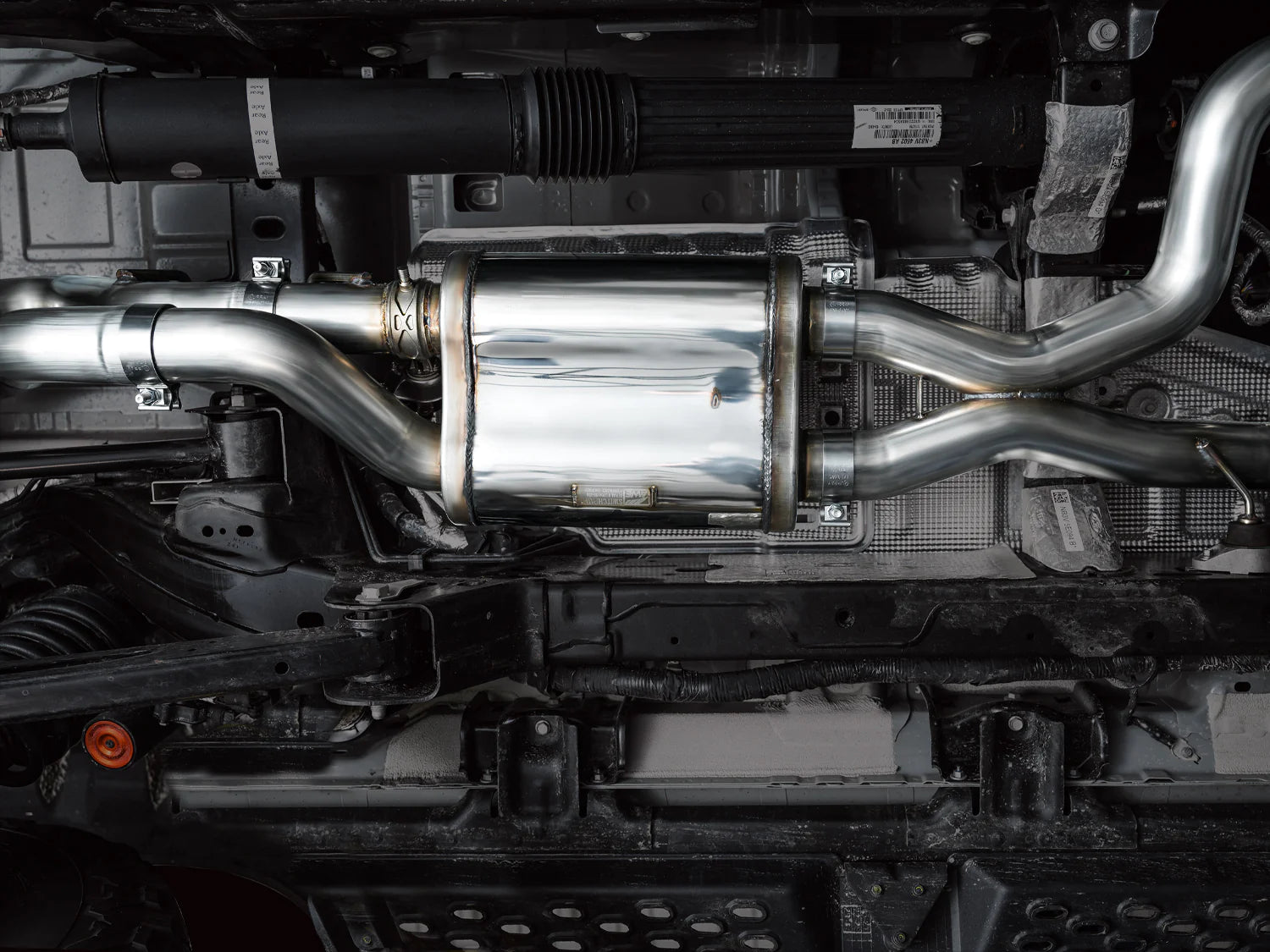 SWITCHPATH EXHAUST FOR THE 22-24 FORD BRONCO RAPTOR Close-up Display on Vehicle
