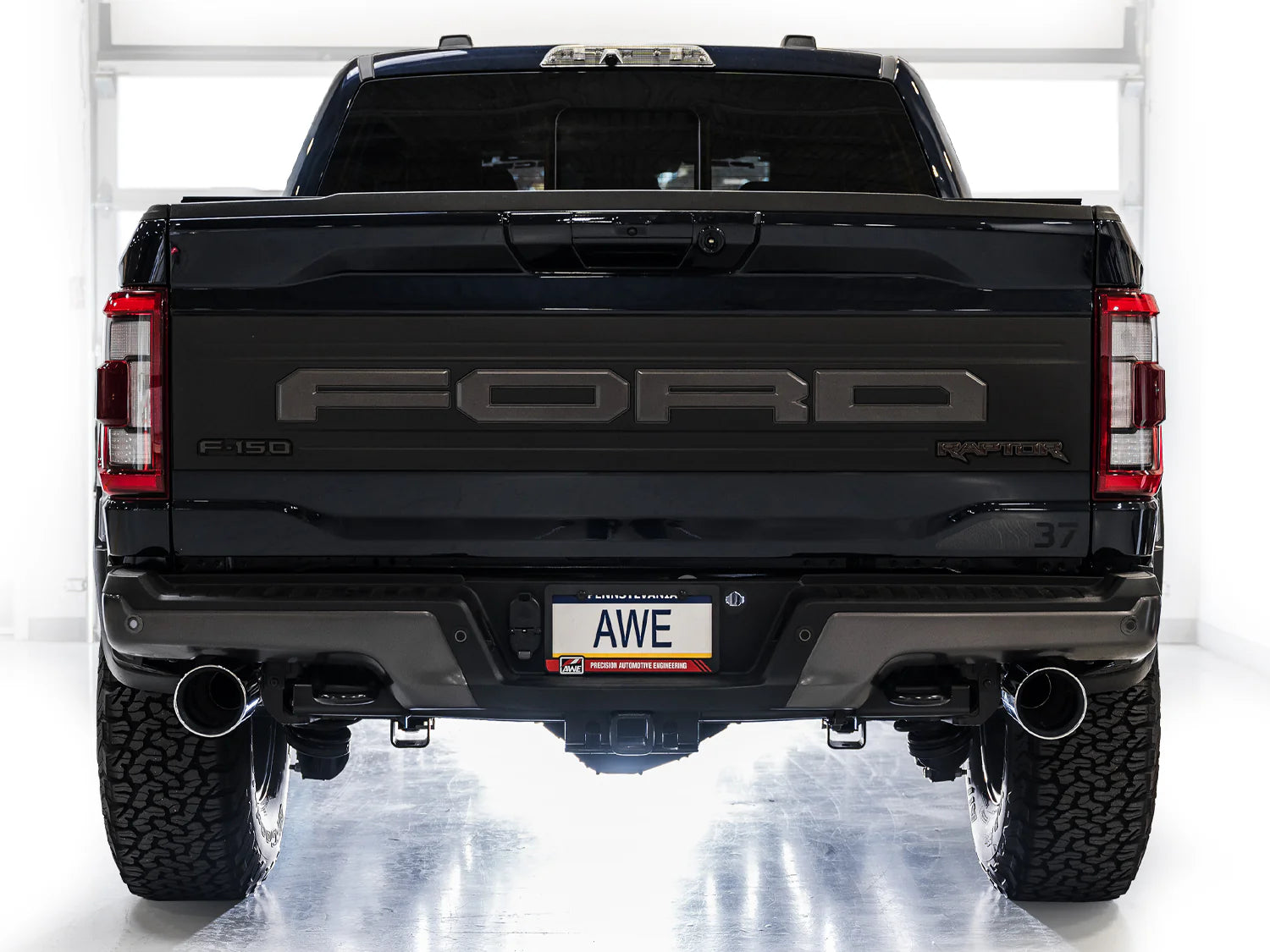 AWE Exhaust Suite for the Gen 3 Ford Raptor Front View