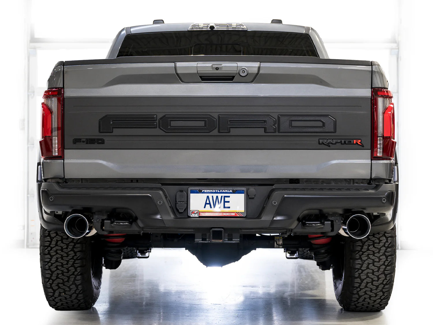 AWE Exhaust Suite for the Gen 3 Ford Raptor R Front View