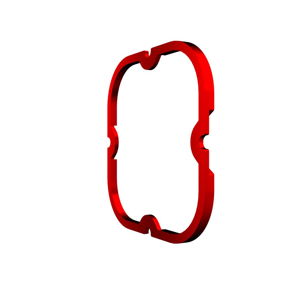 KC HiLites FLEX ERA 4 | 1-Bezel Ring - ED Coated - Red