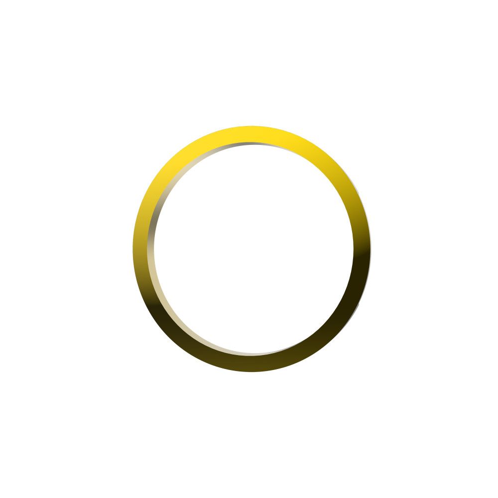 KC HiLites FLEX ERA 1 | Single Bezel Ring – Gold Front View