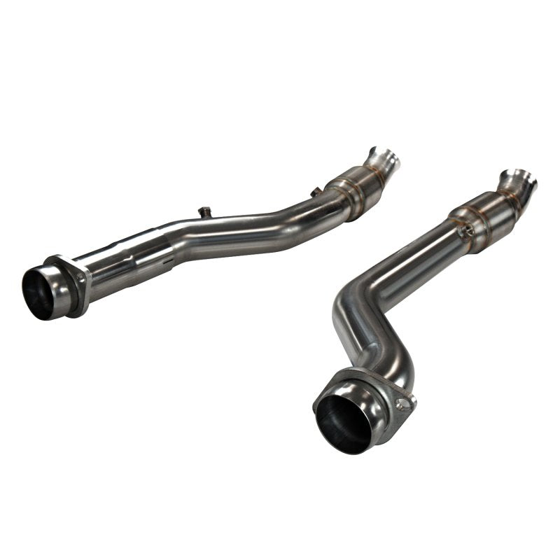 3" SS GREEN Catted OEM Connections 2012-2020 Jeep/Durango 6.4L, Trackhawk 6.2L Front View