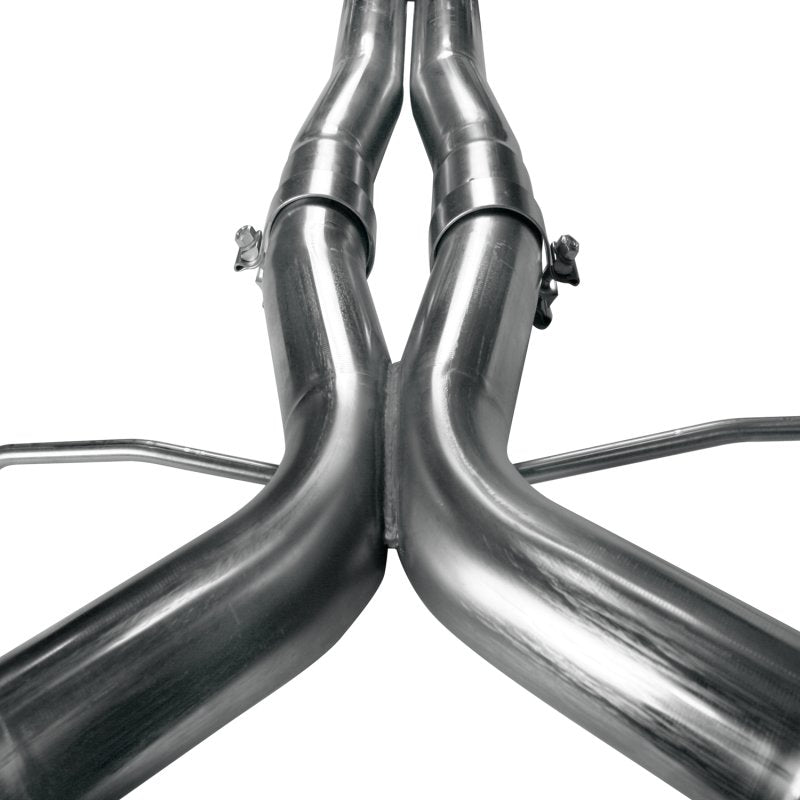 3" SS Resonator Delete X-Pipe 2012-2020 Jeep SRT/Trackhawk 6.4L/6.2L Front View