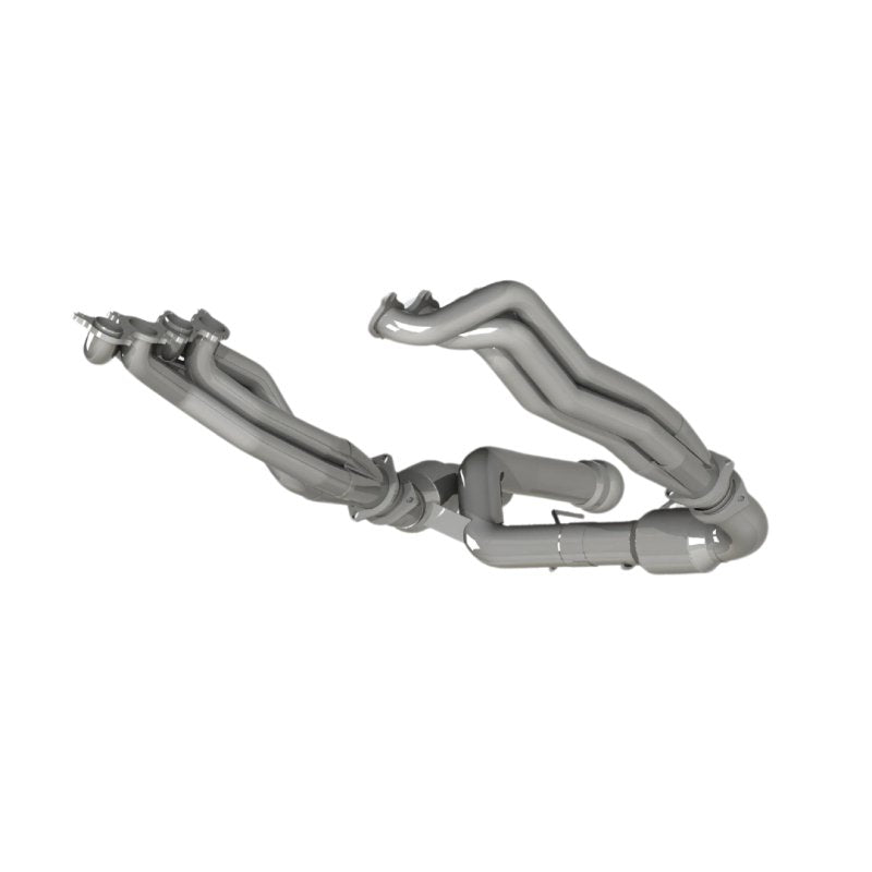 2022+ Raptor R 2" Headers 5.2L 4V w/ H/O Green Catted Connections Front View