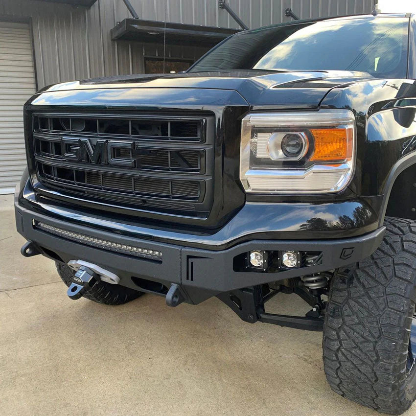 2016-2018 GMC SIERRA 1500 OCTANE FRONT WINCH BUMPER Front View