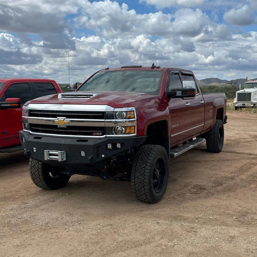2015-2019 CHEVY SILVERADO 2500/3500 OCTANE FRONT WINCH BUMPER Front View