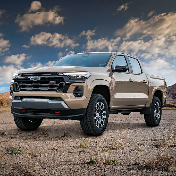 '23-24 Colorado WT/LT/Z71 2.5 Series Piggyback Reservoir Shocks w/CDEV Front View