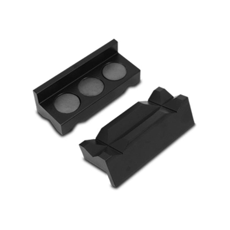 Magnetic Billet Aluminum Vise Jaws Front View